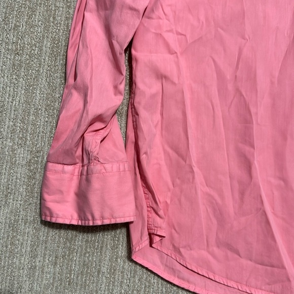 Peter Millar Seaside Collection Men’s Medium Pink Long Sleeve Silk Cotton Shirt - Picture 5 of 9